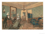 Interior of the Drawing Room in the House of Baron Stieglitz in St Petersburg  1841