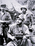 Fidel Castro in the Sierra Maestra Mountains  1957