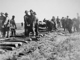 Track-Layers Gang-Building the Union Pacific Railroad Through American Wilderness  1860S