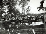 Federal Battery Fording a Tributary of Rappahannock  Battle Day  Cedar Mountain  Virginia  1862