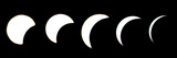 A Combo Picture Shows the Different Phases of a Partial Solar Eclipse