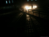 An Afghan Street Sweeper Works the Last Hours of the Day