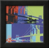 Brooklyn Bridge  c1983 (Orange  Blue  Lime)