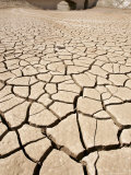 Dry Reservoir Bed of Contreras is Seen in Eastern Spain