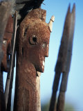 Statue Honoring Fallen Heroes  Konso Waka  Omo River Region  Ethiopia