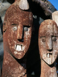 Statue Honoring Fallen Heroes  Konso Waka  Omo River Region  Ethiopia