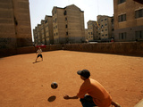 Children Play Soccer in Novo Mundo Slum  in Sao Paulo  Brazil
