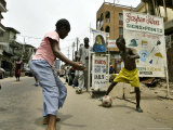 Youths Play Soccer