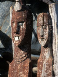 Statue Honoring Fallen Heroes  Konso Waka  Omo River Region  Ethiopia