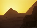 Sunset on the Fall Equinox  Pyramids at Giza  Giza  Egypt