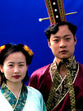 Couple in Tang Dynasty Traditional Costume  China
