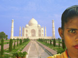 Hindu Woman at the Taj Mahal  India