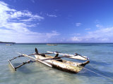 Outrigger Fishing Canoes  Zanzibar Coast  Zanzibar  Tanzania
