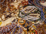 Beadmaker Displaying Samples  Asameng  Ghana