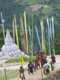 Men Practicing Archery  Mongar  Bhutan