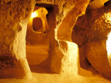 Room in the Underground City in Mazikoy  Cappadocia  Central Anatolia  Turkey
