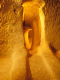Room in the Underground City in Mazikoy  Cappadocia  Central Anatolia  Turkey