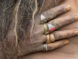 Sadhu Rests with Ringed Hand  Kathmandu  Nepal