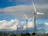 Tararua Wind Farm  Tararua Ranges  near Palmerston North  North Island  New Zealand