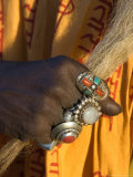 Sadhu Rests with Ringed Hand  Kathmandu  Nepal