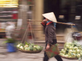 Blurred Action and Rush of Hanoi City Streets  Vietnam