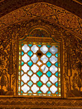Stained Glass Window in Merlana Museum  Konya City  Turkey