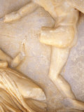 Marble Frieze in the Site of the Mausoleum  Built for King Mausolus  Bodrum  Turkey