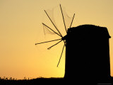 Old Windmill Silhouette  Bodrum  Turkey
