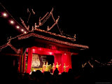 Traditional Dancer and Costumes  Koulen Restaurant  Siem Reap  Cambodia