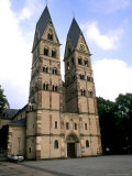 Old Town by Rhine River  St Kastor Church  Koblenz  Germany