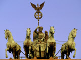 Morning Light on Brandenburg Gate  Unter Den Linden  Berlin  Germany