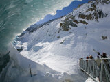Le Montenvers  Winter Mer de Glace Glacier Ice Cave  Mont Blanc  France