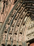 Details of the East Facade  Cathedrale Notre Dame  Strasbourg  Haut Rhin  Alsace  France