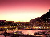Harbor at Sunset  Monte Carlo  Cote D'Azure  Monaco