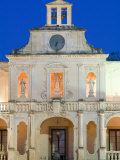 Details of Palazzo Vescovile  Baroque Piazza del Duomo  Lecce  Puglia  Italy
