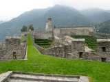 Castelgrande Vineyards and Fortified Walls  Bellinzona  Switzerland
