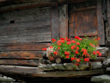 Detail of Old Home Construction  Hinterdorf  Zermatt  Switzerland