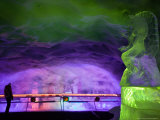 Winter Ice Cave  Matterhorn Glacier Paradise  Zermatt  Valais  Wallis  Switzerland