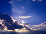 Sunrays Burst Through the Clouds