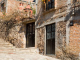 Cobblestone Steps in Hillside Neighborhood  Guanajuato  Mexico