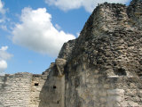 Stone Wall Ruins of Mayan Civilization  Yaxha  Guatemala