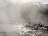 Lookout Engulfed in Mist  Iguassu Falls  Brazil