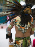Aztec Indian Dancer  El Pueblo de Los Angeles  Los Angeles  California  USA