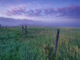 Fenceline near Jefferson River and Tobacco Root Mountains  Silver Star  Montana  USA