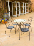 Patio Table at Viansa Winery  Sonoma Valley  California  USA
