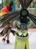 Aztec Indian Dancer  El Pueblo de Los Angeles  Los Angeles  California  USA