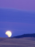 Moonrise in Centennial Valley  Montana  USA