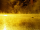Rower at Sunrise  Lake Dillon  Colorado  USA
