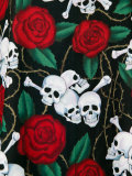 Day of Dead Fabric  Olvera Street Market  El Pueblo de Los Angeles  Los Angeles  California  USA