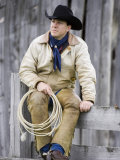 Cowboy Jack Perry at Judith Gap  Montana  USA